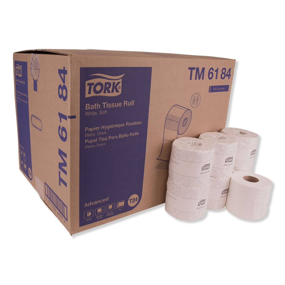 80 Rolls 2-Ply White Bath Tissue O91914