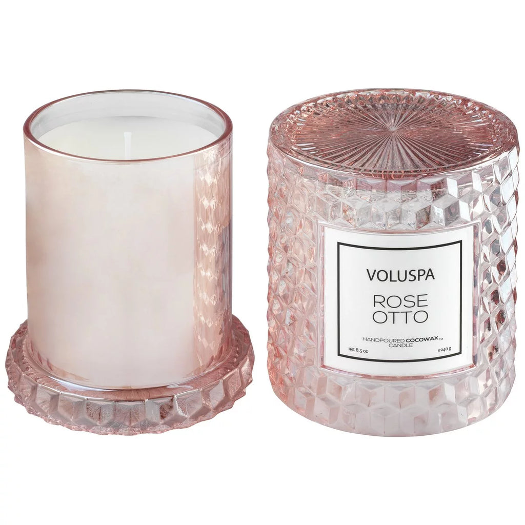 Rose Otto Cloche Candle 8.5 oz F524