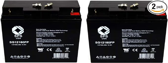 12V 18Ah Replacement Battery (2 Pack) R60709