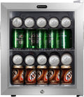 90 Can Capacity Stainless Steel Beverage Refrigerator with Lock O869766