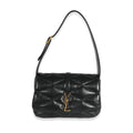 Black Quilted Lambskin Hobo M883