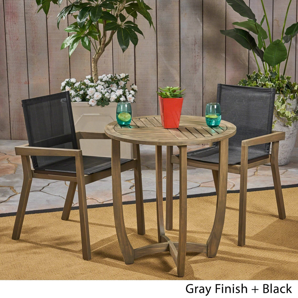 3PC Acacia Dining Set Z6508
