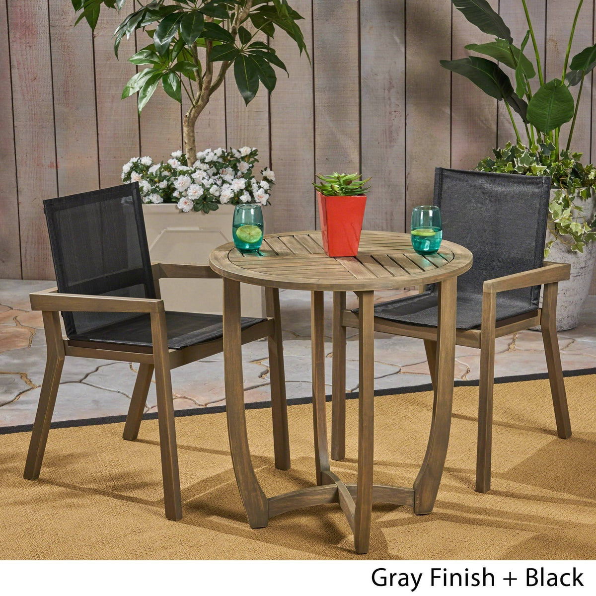 3PC Acacia Dining Set Z6508