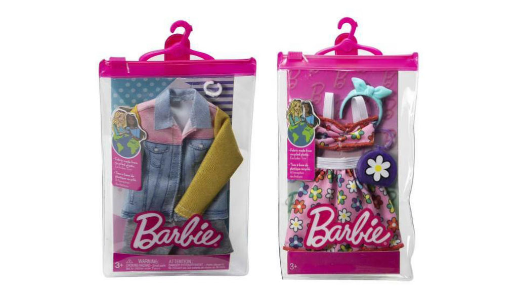 Barbie Fashion Pack Long Sleeve Denim Jacket & Flower Outfit & Two Accessories R740