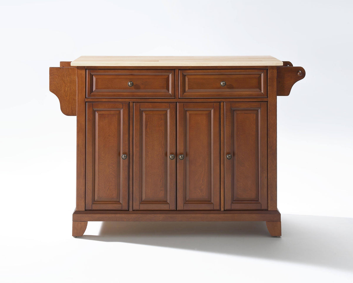 Cherry Wood Top Kitchen Island T609008