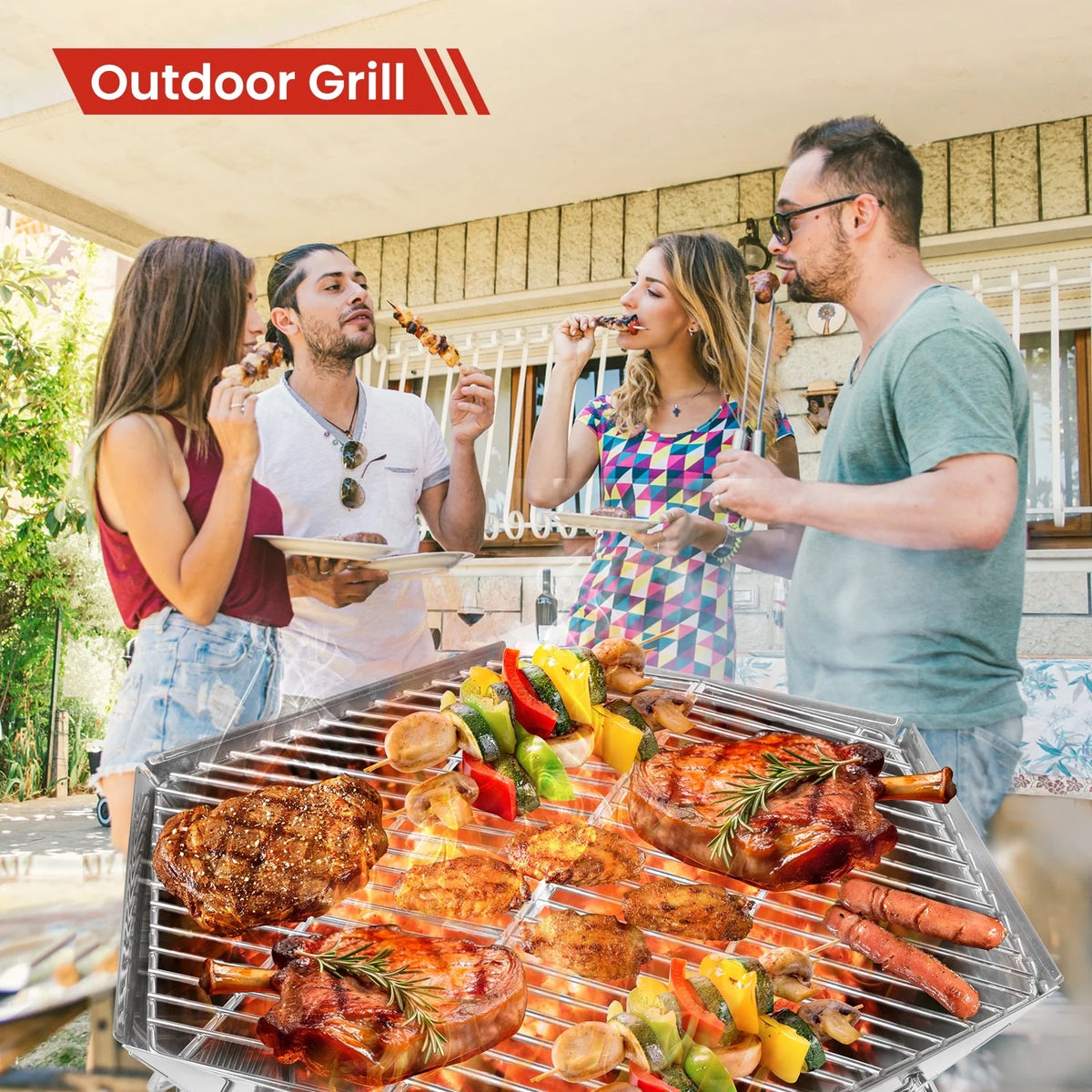 Portable Charcoal Grill K17956