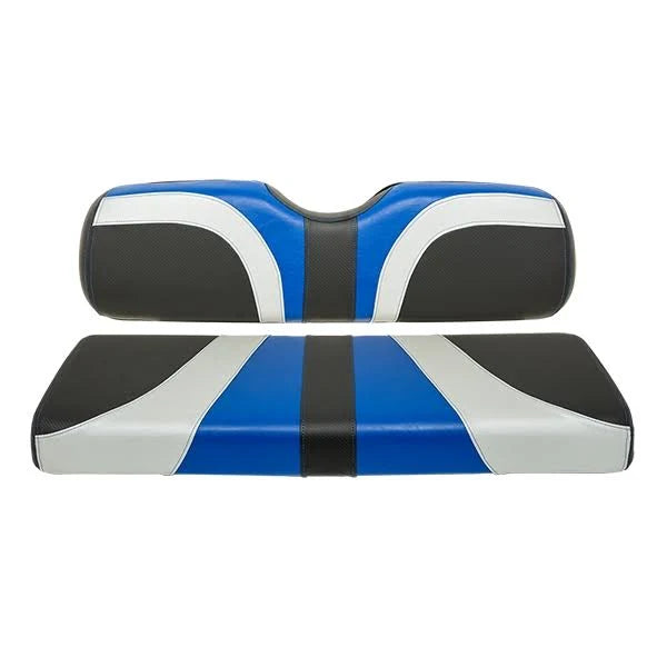 Blue/Silver/Black Golf Cart Front Seat Covers N9230