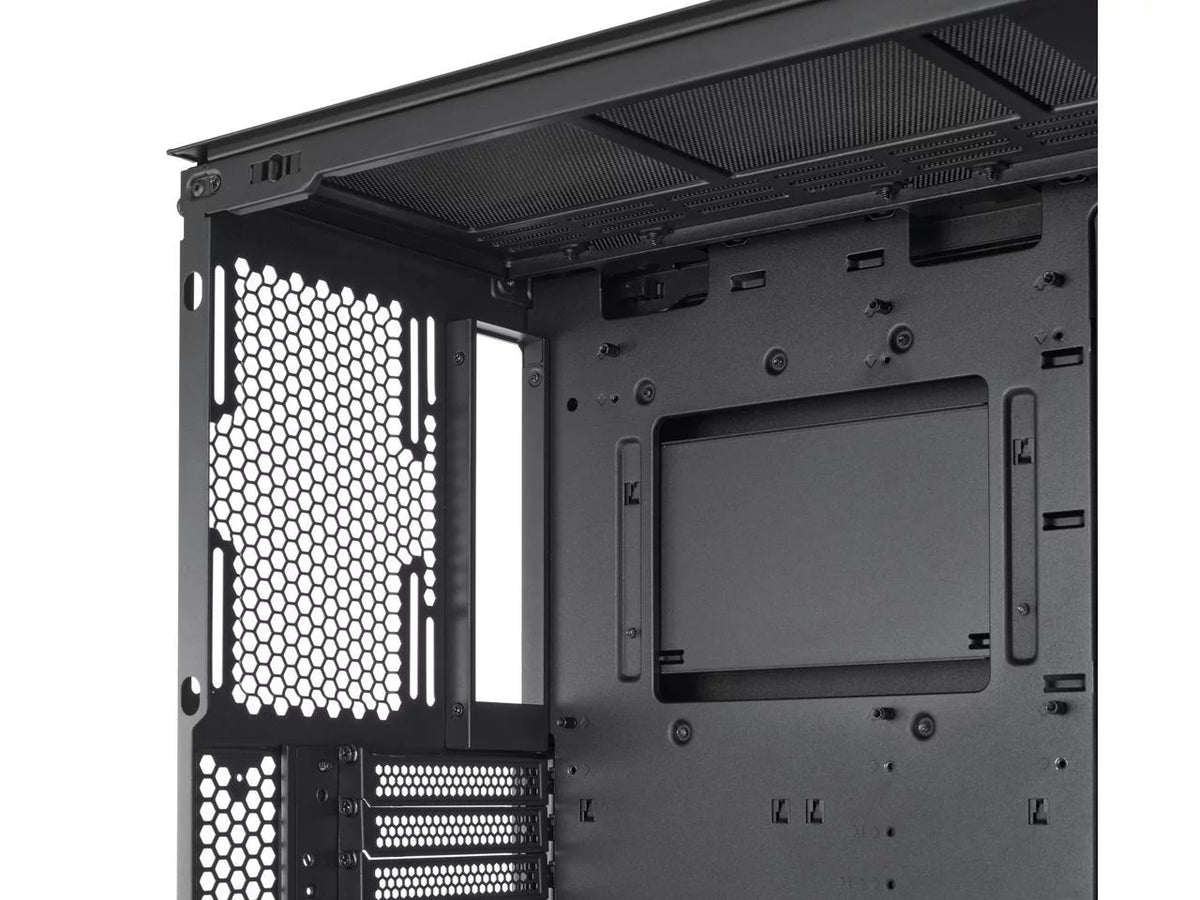 Black Steel Tempered Glass ATX Mid Tower Computer Case D362263