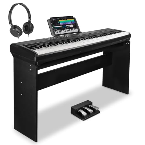 88 Keys Weighted Hammer-Action Digital Piano with Stand & Sustain Pedal X951927
