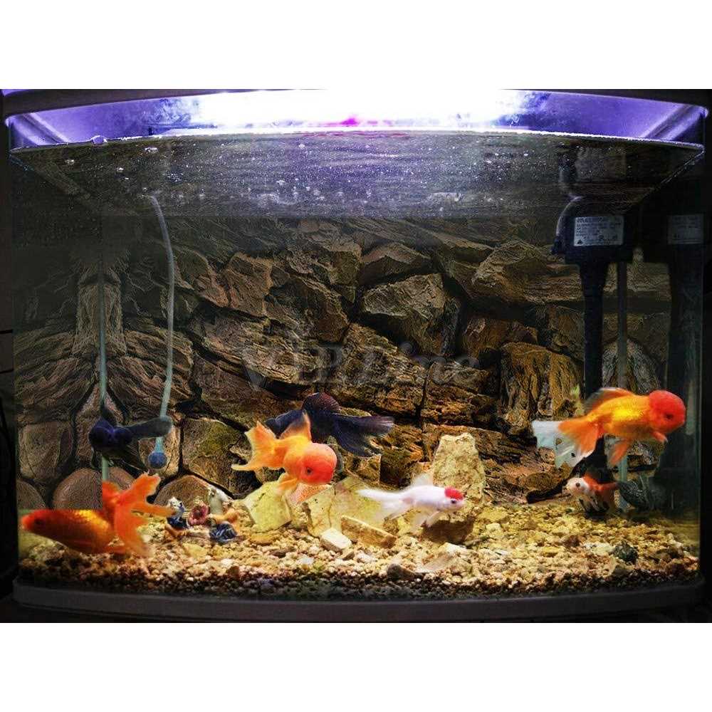 Rock Wall Aquarium Background Poster PVC Fish Tank Decor Landscape D69563