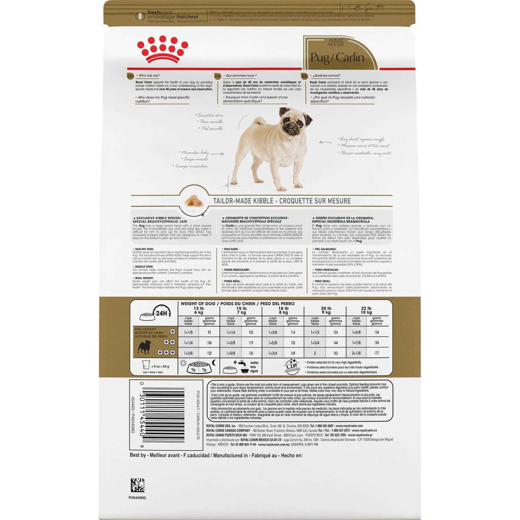Pug Adult Dry Dog Food D990578