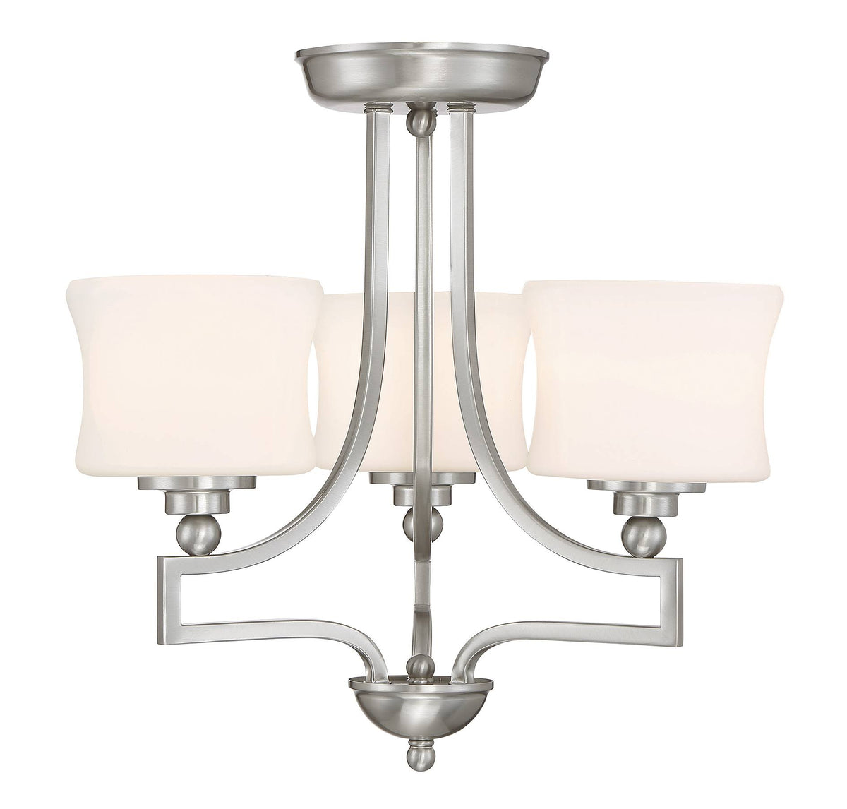 Satin Nickel 3 Light Semi Flush A551774
