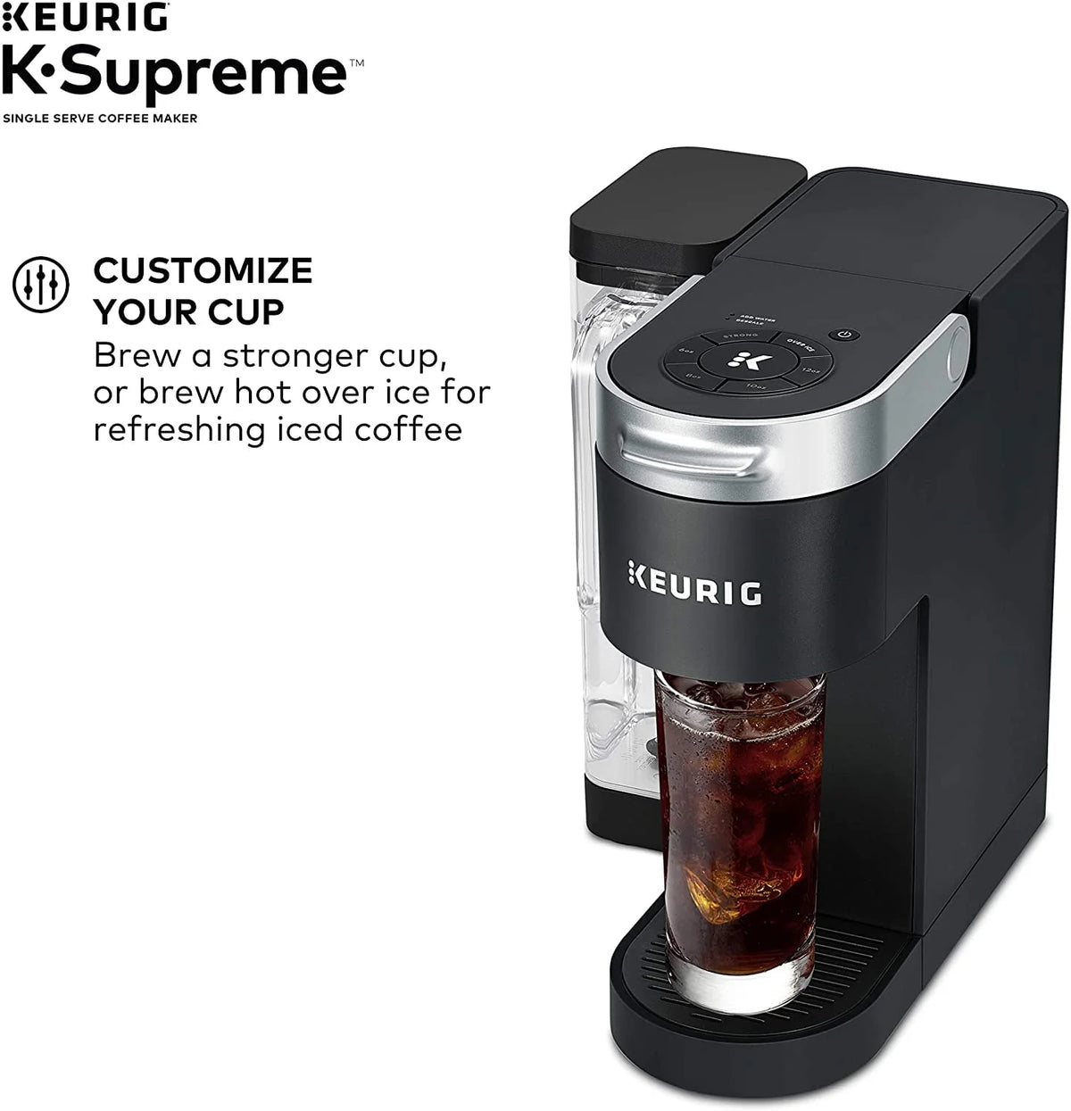 Black Single Serve K-Cup Pod Coffee Maker V6447