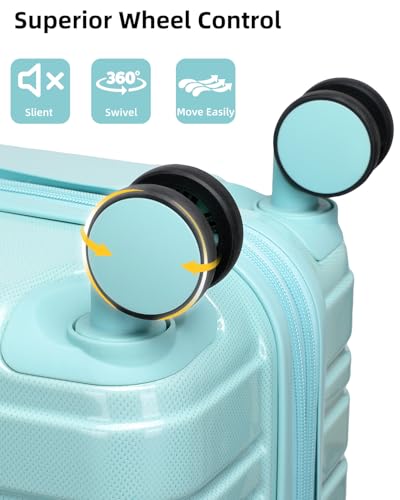 3 Piece Hardside Spinner Luggage Set with TSA Lock M7984
