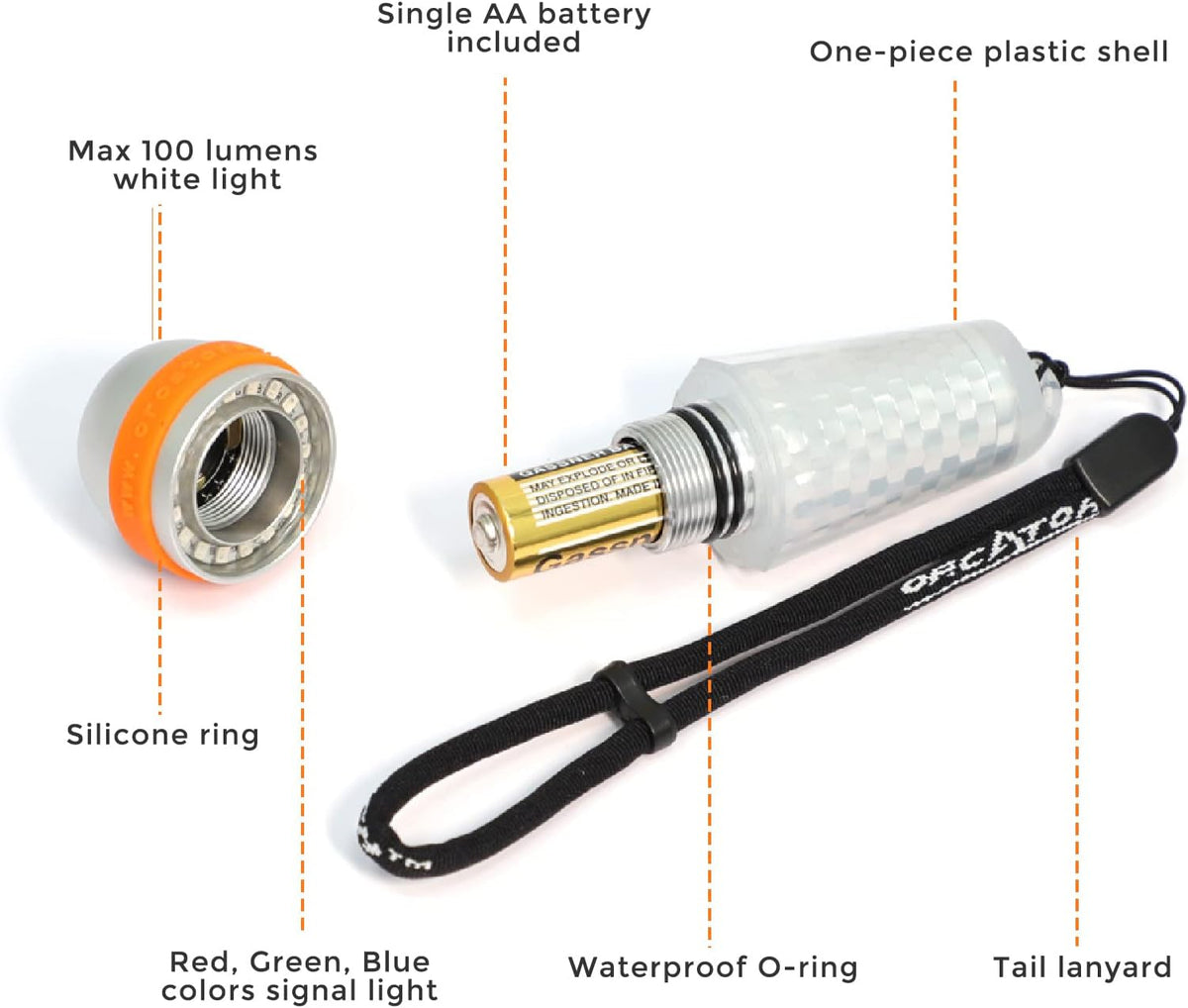 4-Color-in-1 Blue Red White Green Scuba Diving Signal Light Z247552