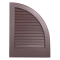 2-Pack Brown Louvered Vinyl Exterior Shutters M223171