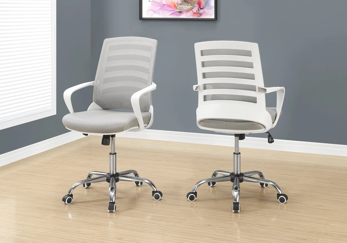 Gray Upholstered Office Chair Z4528
