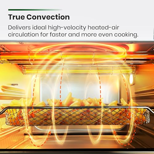 Extra Large Black Matte Stainless Steel Infrared Convection Air Fryer Toaster Oven M664287