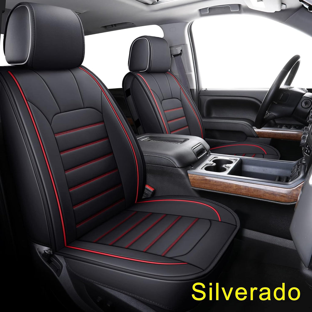 2 PCS Water Proof Faux Leather Bucket Seat Covers H8040