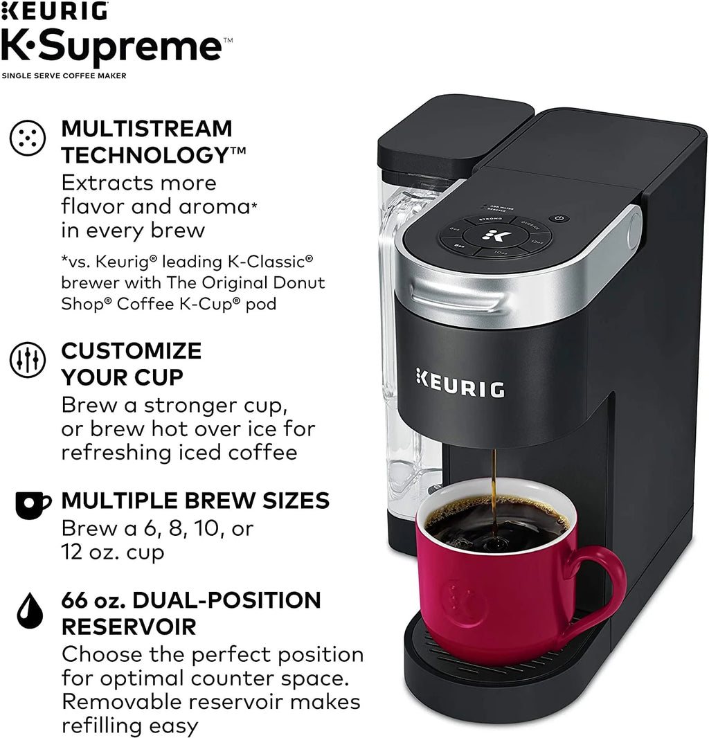 Black Single Serve K-Cup Pod Coffee Maker V6447