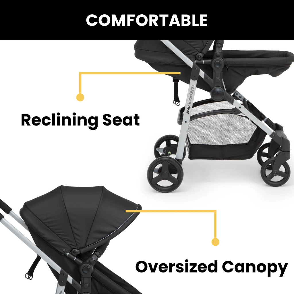 Black 3-in-1 Stroller W70897