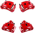 Red Powder Coated Caliper Assembly Set Kit Z101