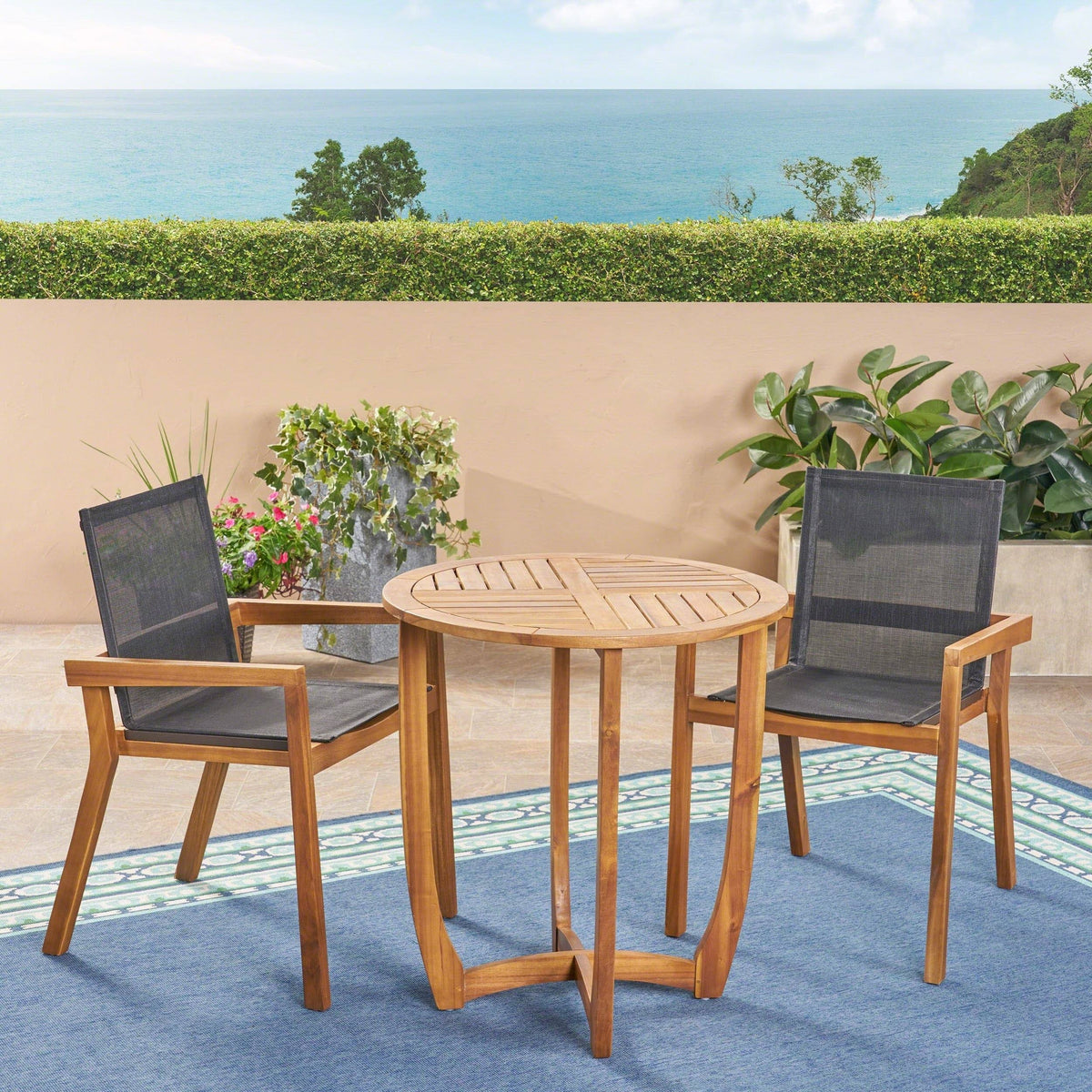 3PC Acacia Dining Set Z6508