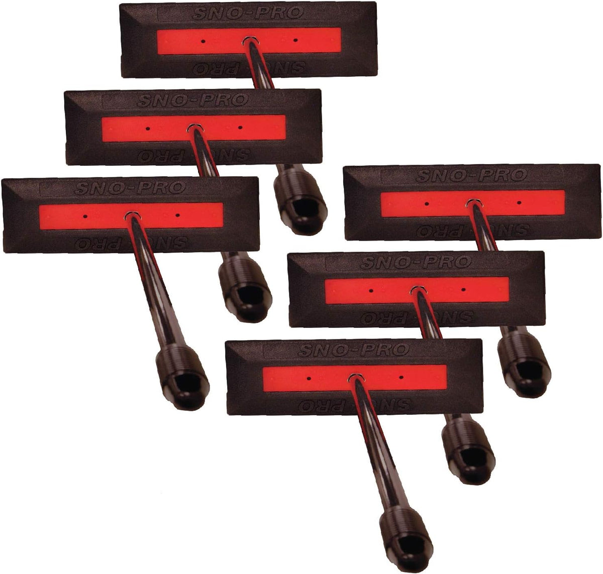 48 Inch Non-Scratch Snow Broom and Snow Remover, 6 Pack U25550