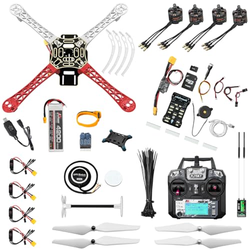 DIY Quadcopter Set with Frame, GPS, Motor, Battery, RC Transmitter & Receiver R1618