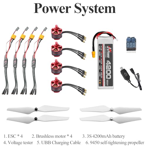 DIY Quadcopter Set with Frame, GPS, Motor, Battery, RC Transmitter & Receiver R1618