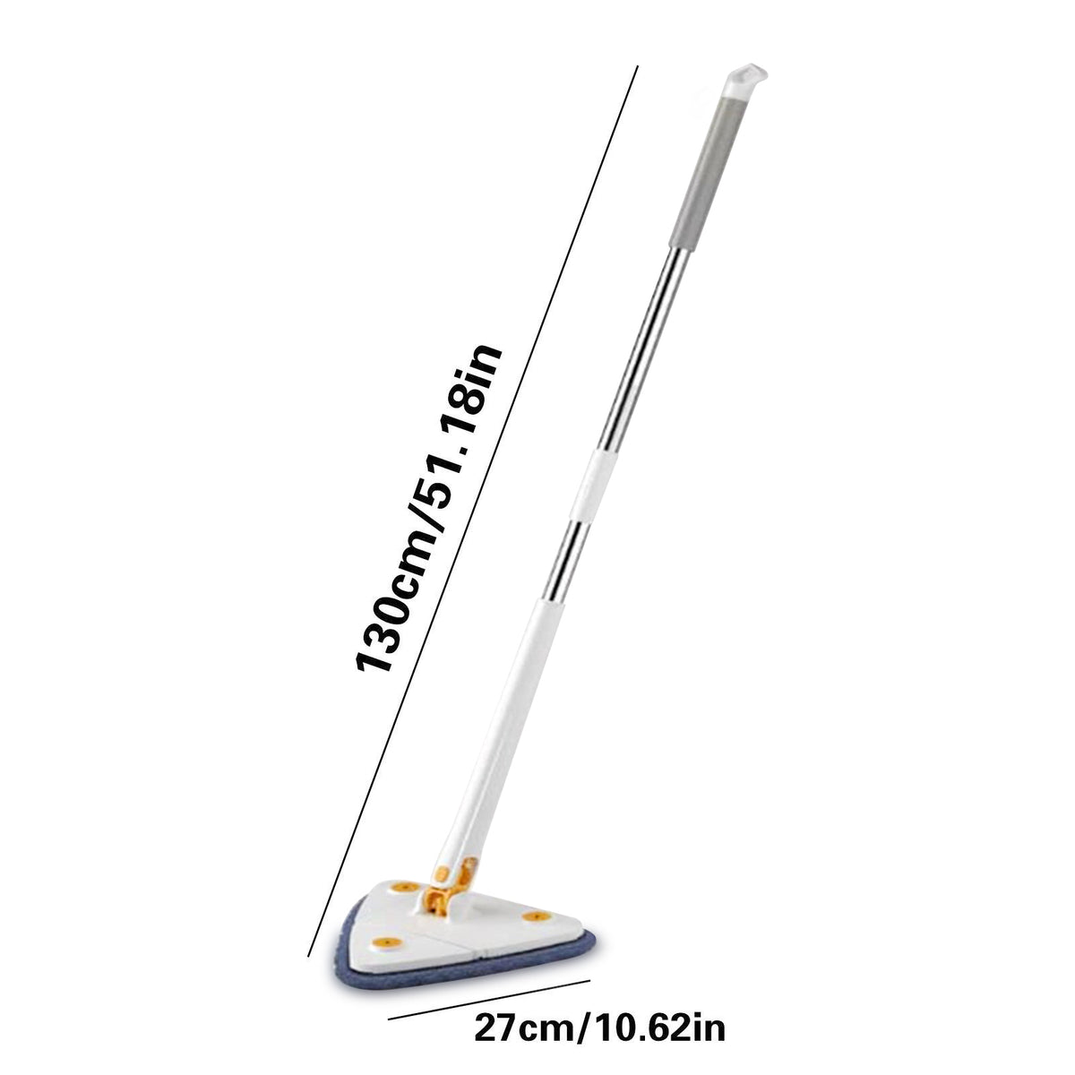 360° Adjustable Rotatable Triangle Cleaning Mop with Push-Pull Squeezing, Dry & Wet Mop G3109