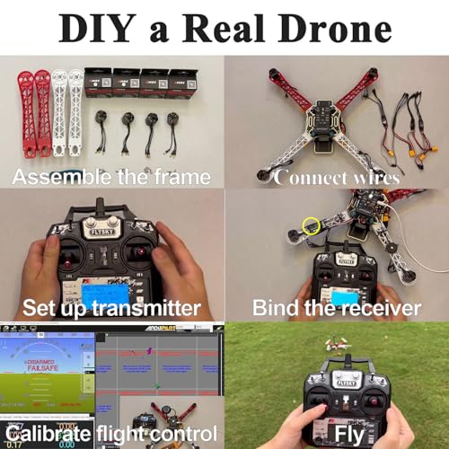 DIY Quadcopter Set with Frame, GPS, Motor, Battery, RC Transmitter & Receiver R1618