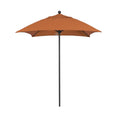 6 ft. Square Black Aluminum Market Patio Umbrella O65458