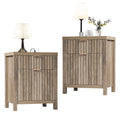 Set of 2 Nightstands with 2 Drawers Y5402