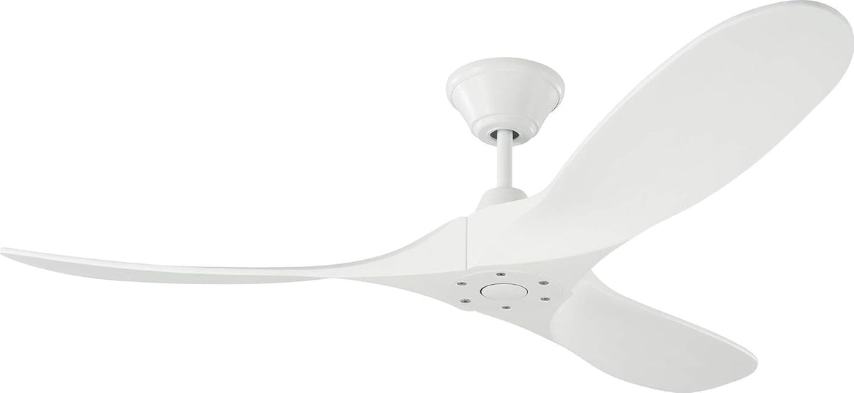 Matte White 52 Outdoor Ceiling Fan with Remote Control C9634