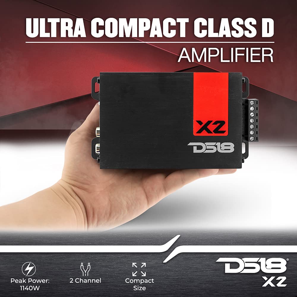 2 Channel Class D Car Audio Amplifier 1140 Watts Q6068