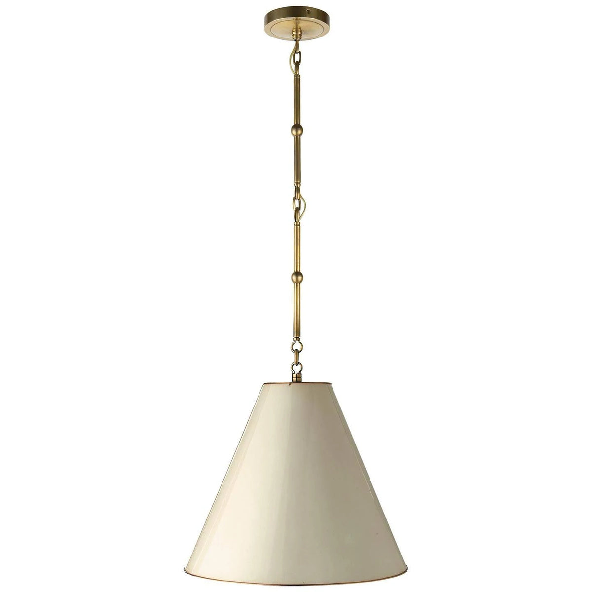 Small Hanging Light in Hand-Rubbed Antique Brass T7009