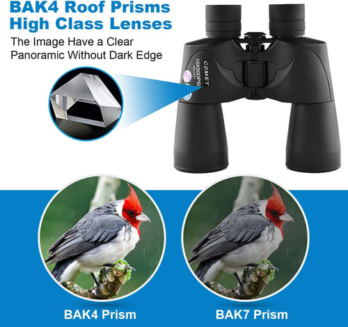 10x50 Waterproof Binoculars with Case and Strap L478966