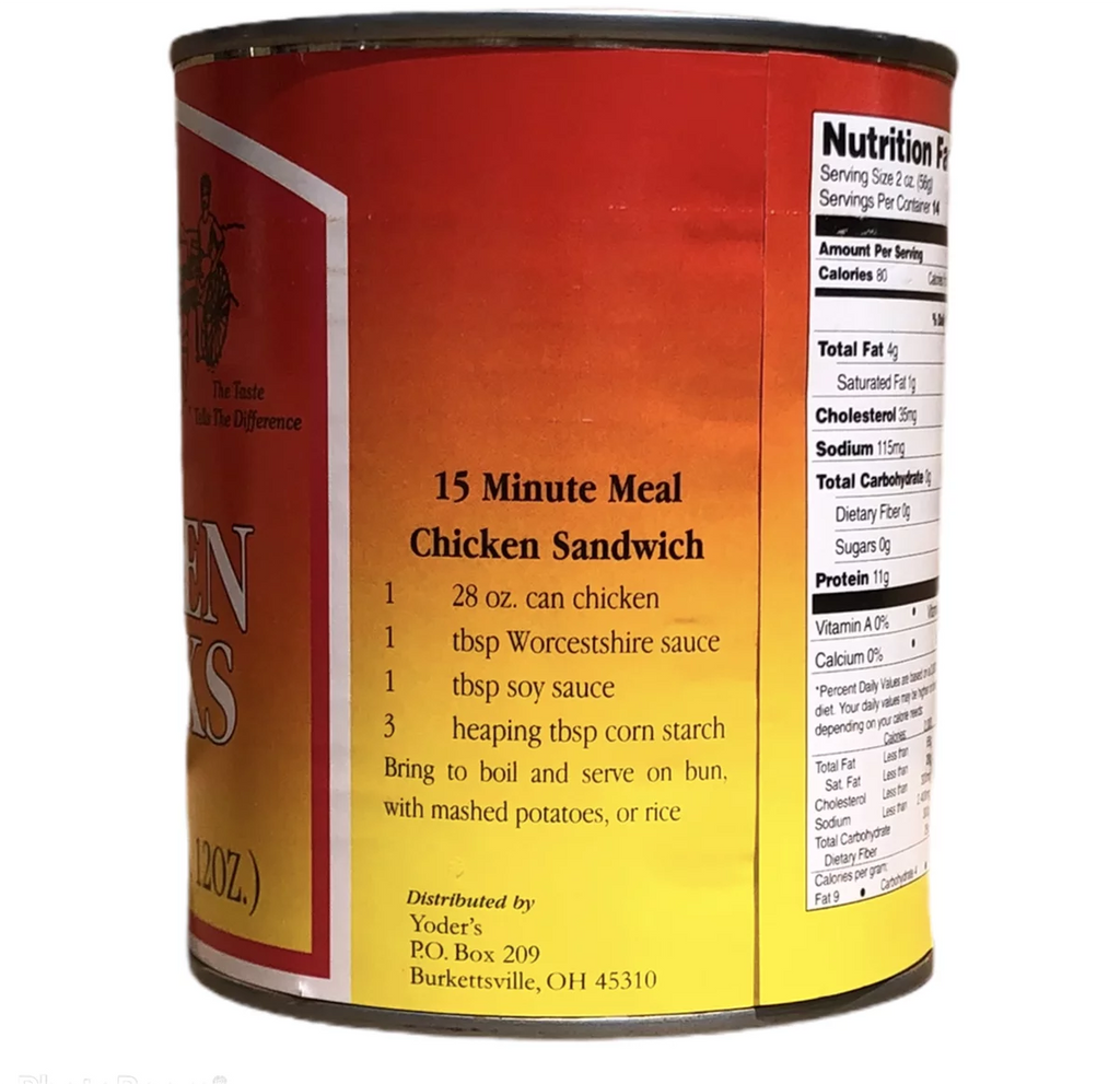 Canned Chicken Chunks 28 oz Z565