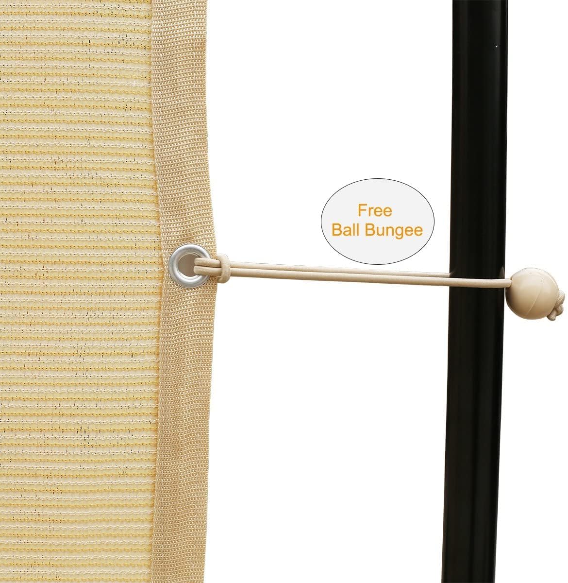 90% Shade Cloth with Grommets 12' x 20' Wheat R8822
