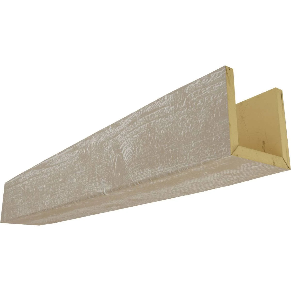 Whitewash Faux Wood Beam R120