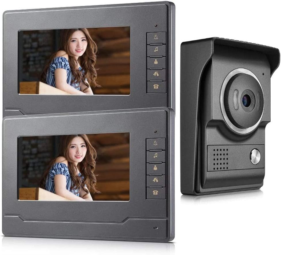 7 Inches LCD Monitor Wired Video Doorbell System with 1 Camera F540283