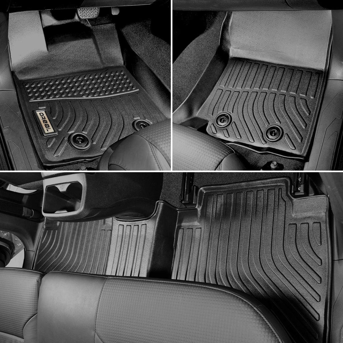 Black Floor Mats Liners Carpet Custom Fit U149