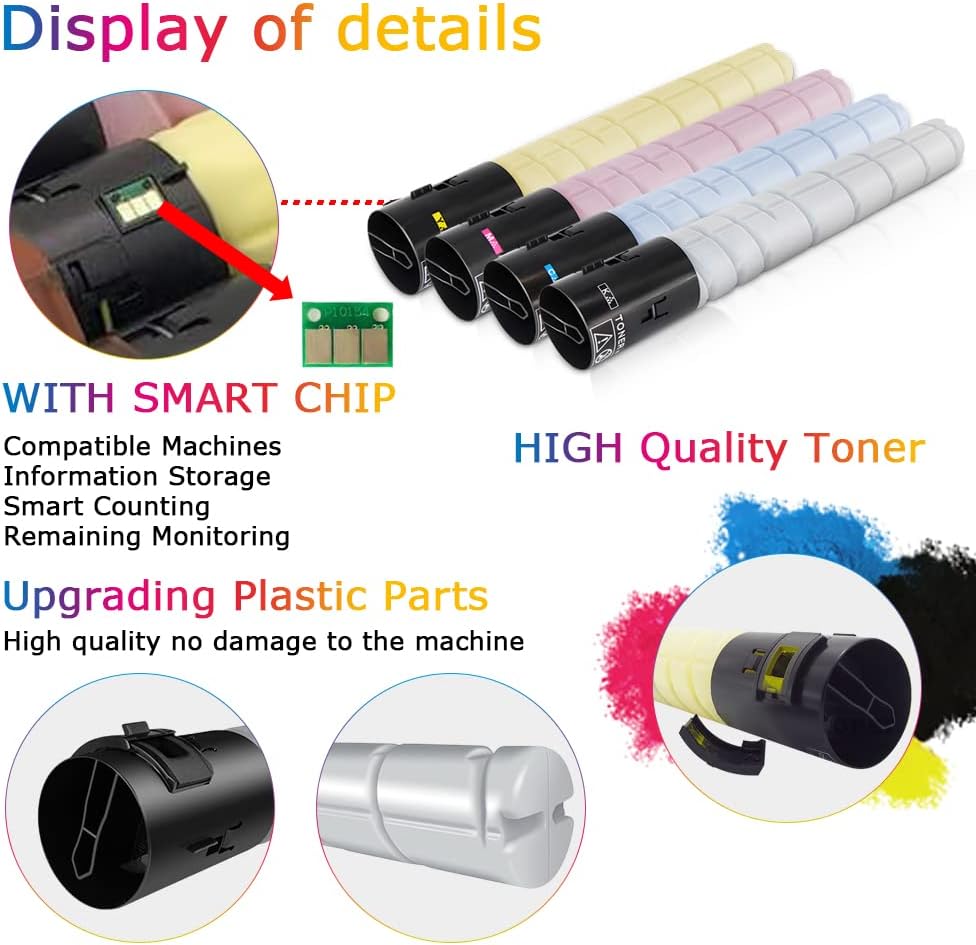 Compatible Toner Cartridge Replacement 4 Pack J1812