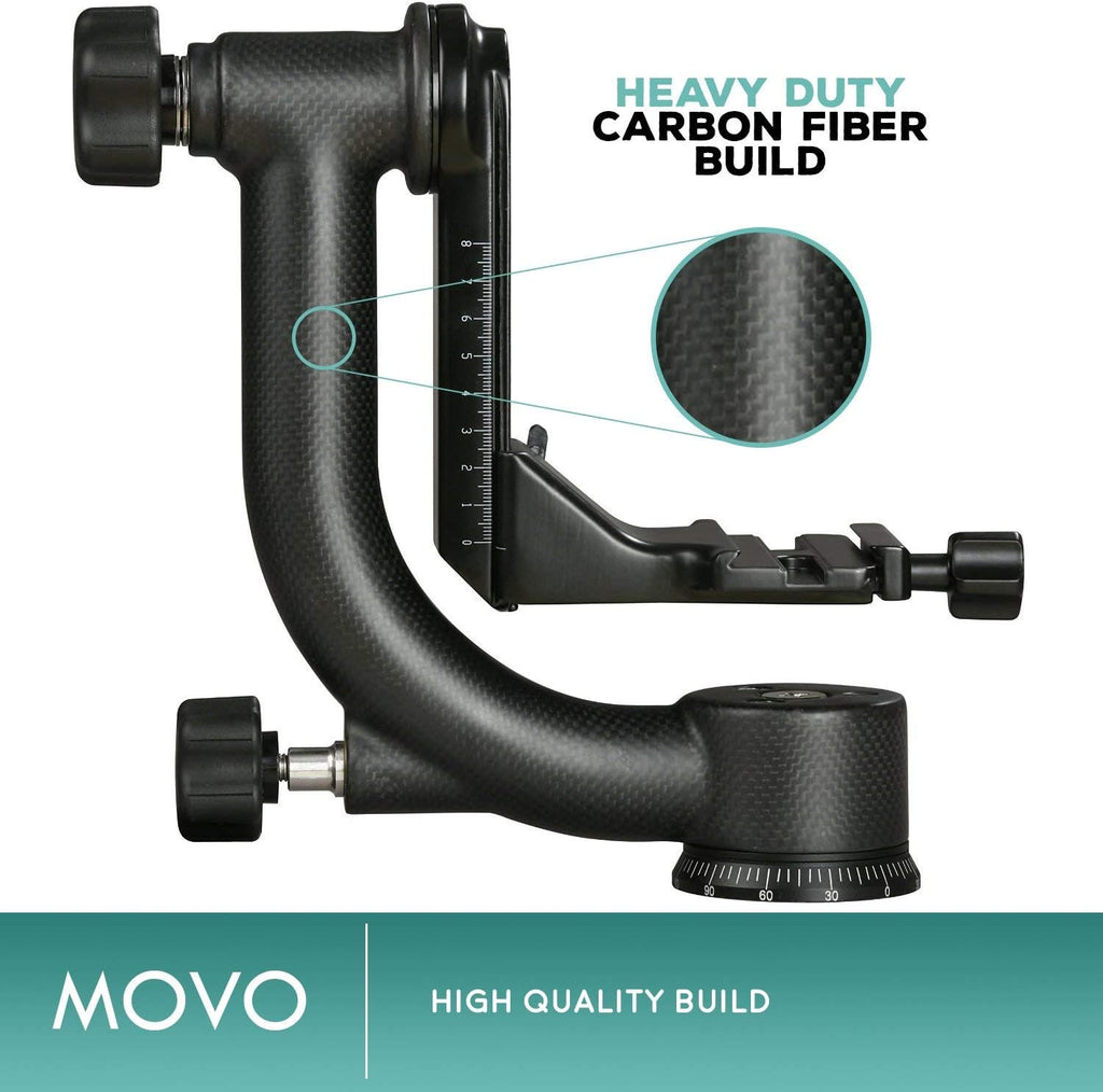Carbon Fiber Gimbal Tripod Head with Arca-Swiss Quick-Release Plates W8686