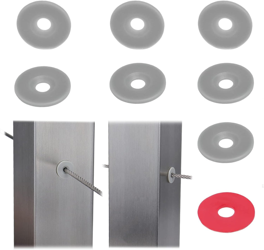 40 Pack Black POM Cable Railing Protector Sleeve Grommet W248