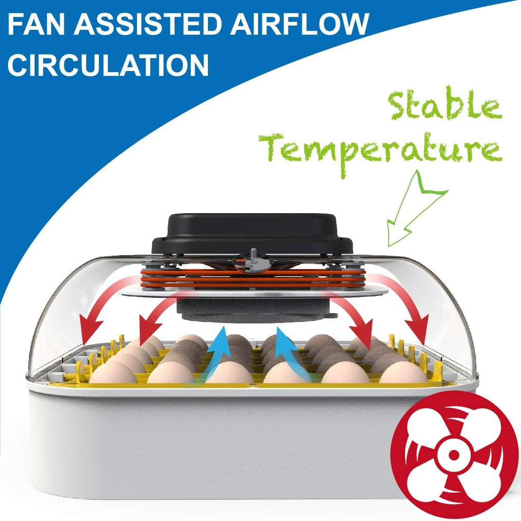 30 Egg Incubator with Humidity Display, Automatic Egg Turner I472