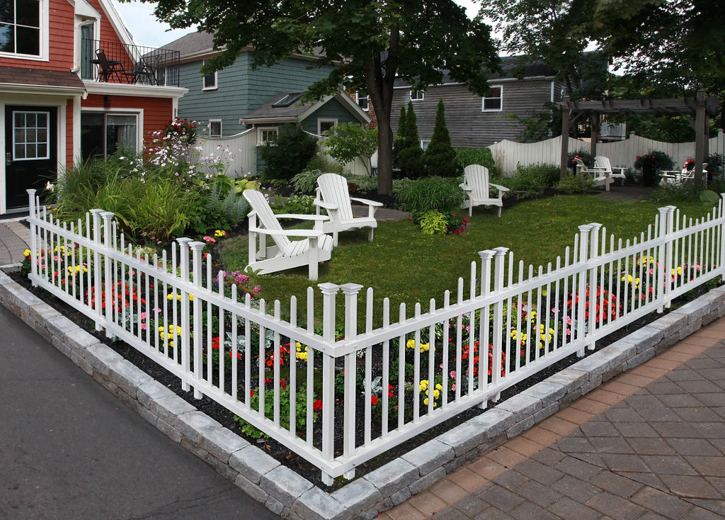 Vinyl No-Dig Picket Fence Kit - 2 Pack (30in H x 42in W) Q9735