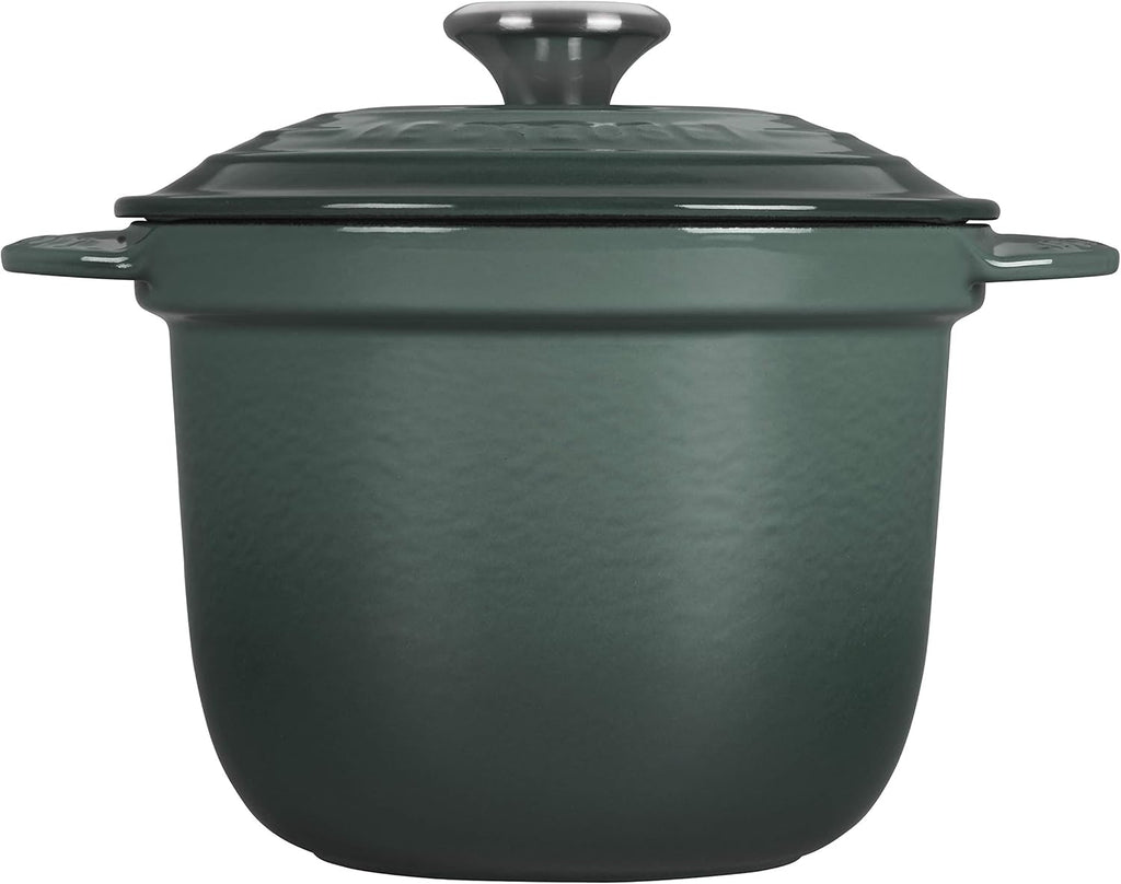 Enameled Cast Iron Rice Pot with Stoneware Insert, 2-1/2-Quart W658693