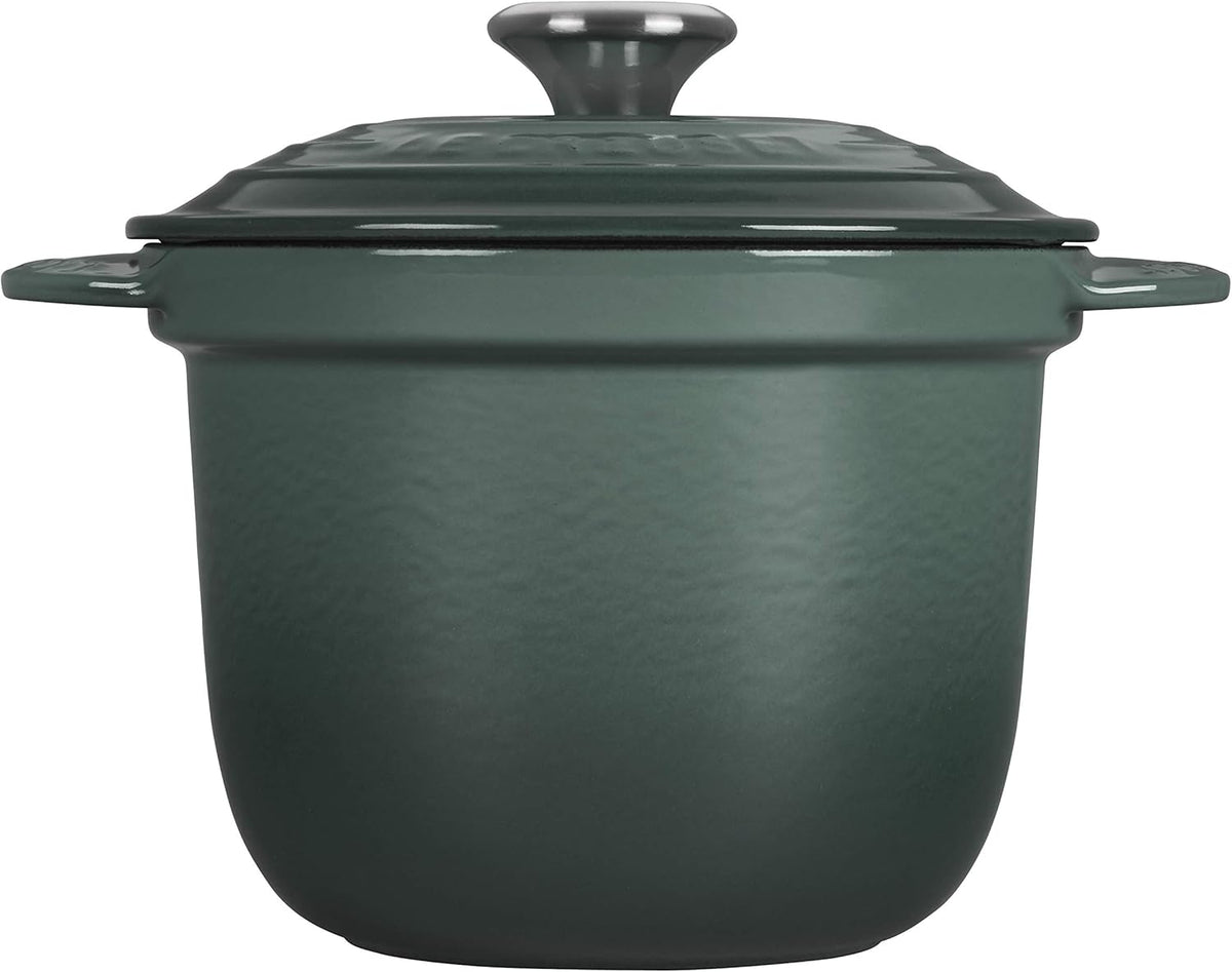Enameled Cast Iron Rice Pot with Stoneware Insert, 2-1/2-Quart W658693